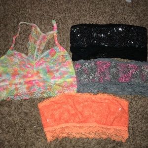 PINK Bandeaus. Size medium